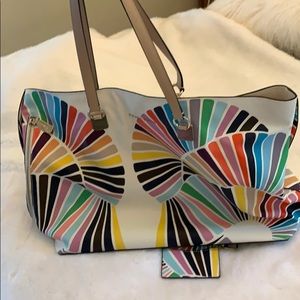 Trina Turk Printed Leather Tote & Mini Wallet